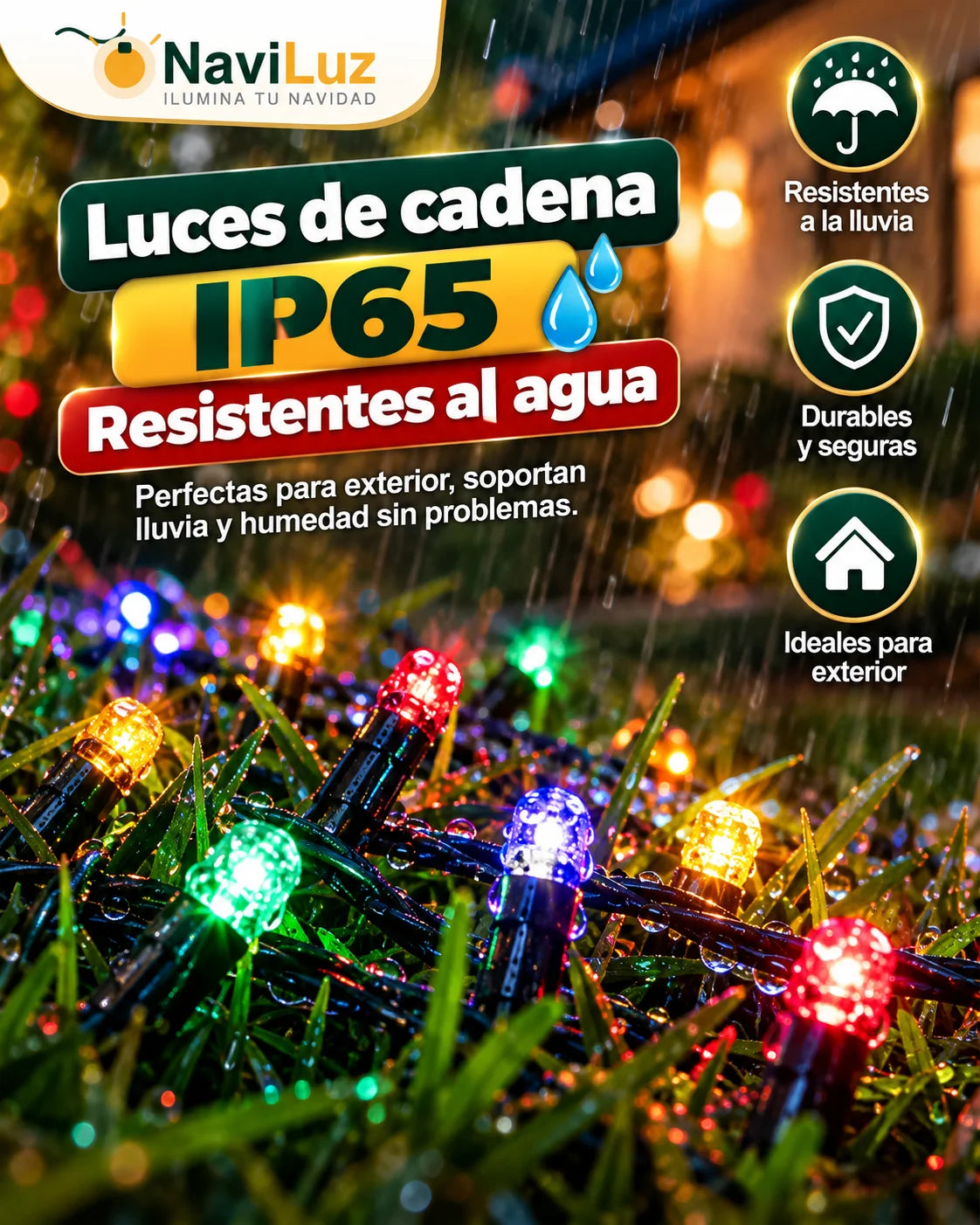 LUCES SOLARES NAVIDEÑAS